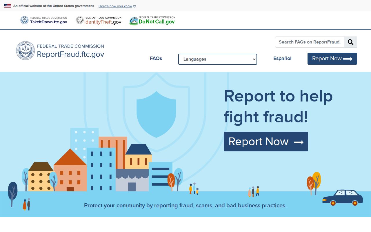Gilbert previous residents Federal Trade Commission fraud report portal